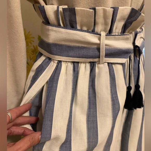 NWT striped high-rise cotton pants size S - Picture 4 of 15